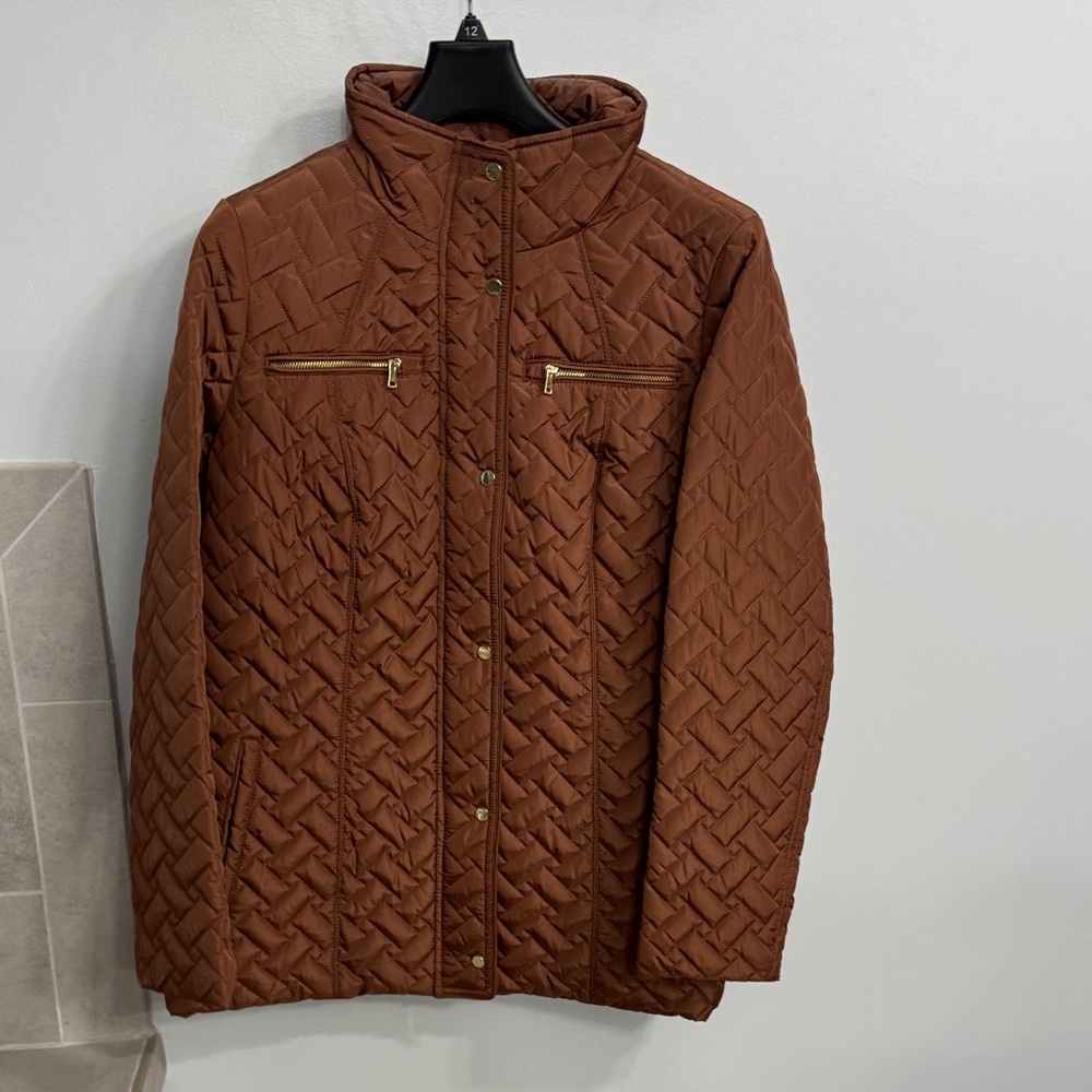 Women’s Quilted Brown Jacket